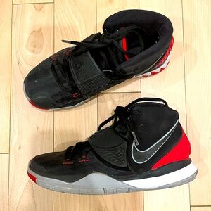 Kyrie 6 red and black No Box